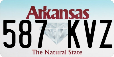 AR license plate 587KVZ
