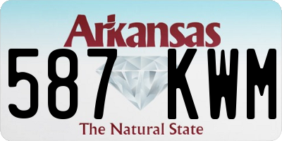 AR license plate 587KWM