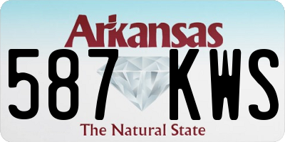 AR license plate 587KWS