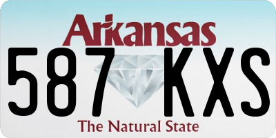 AR license plate 587KXS