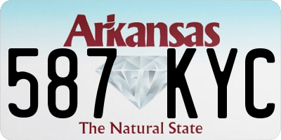 AR license plate 587KYC