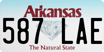 AR license plate 587LAE