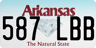 AR license plate 587LBB