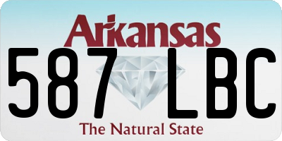 AR license plate 587LBC