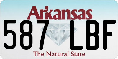 AR license plate 587LBF