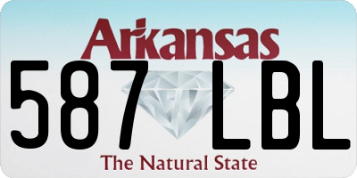 AR license plate 587LBL