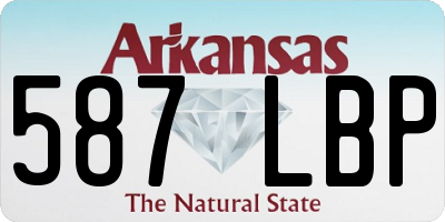AR license plate 587LBP
