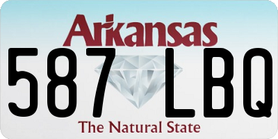 AR license plate 587LBQ