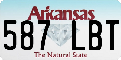 AR license plate 587LBT