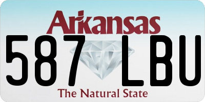 AR license plate 587LBU