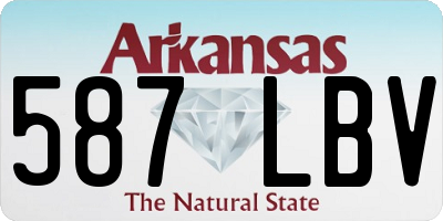 AR license plate 587LBV