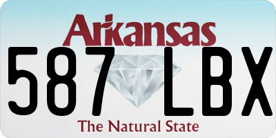 AR license plate 587LBX