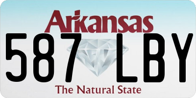 AR license plate 587LBY