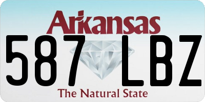 AR license plate 587LBZ