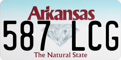 AR license plate 587LCG