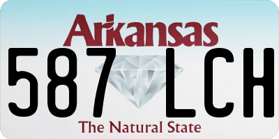 AR license plate 587LCH