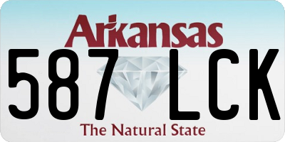AR license plate 587LCK