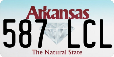 AR license plate 587LCL