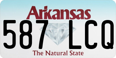 AR license plate 587LCQ