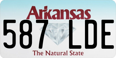 AR license plate 587LDE