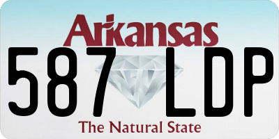 AR license plate 587LDP