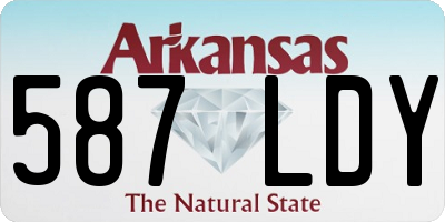 AR license plate 587LDY