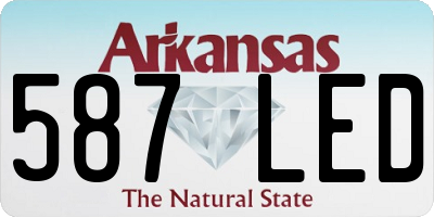 AR license plate 587LED