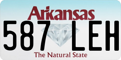 AR license plate 587LEH