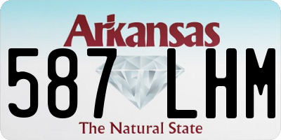 AR license plate 587LHM