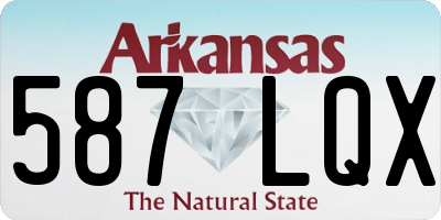 AR license plate 587LQX