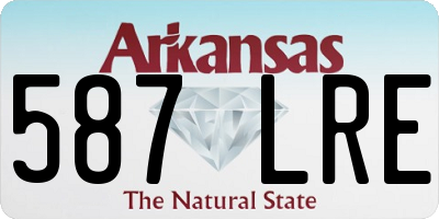 AR license plate 587LRE
