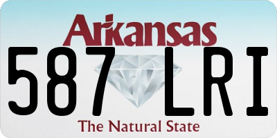 AR license plate 587LRI