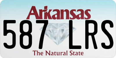 AR license plate 587LRS