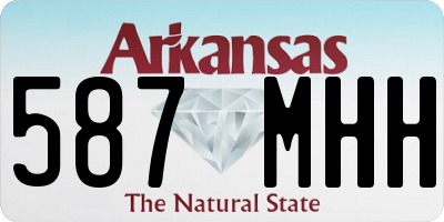 AR license plate 587MHH
