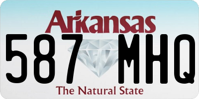 AR license plate 587MHQ