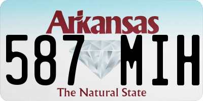 AR license plate 587MIH