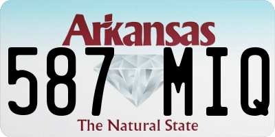 AR license plate 587MIQ