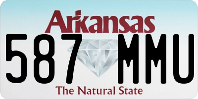 AR license plate 587MMU