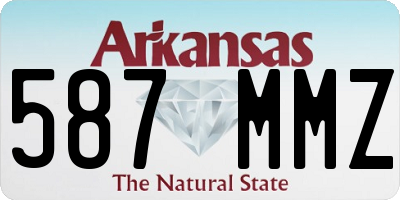 AR license plate 587MMZ