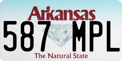 AR license plate 587MPL