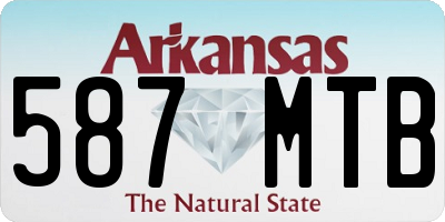AR license plate 587MTB