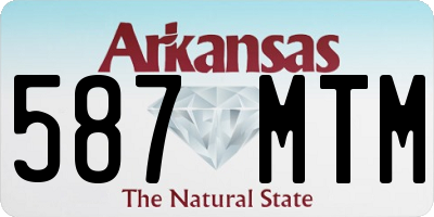 AR license plate 587MTM
