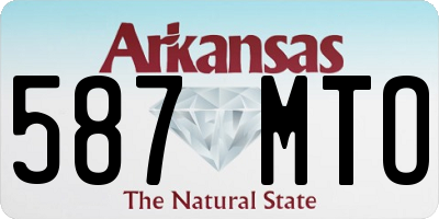 AR license plate 587MTO