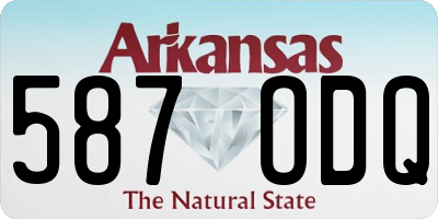AR license plate 587ODQ