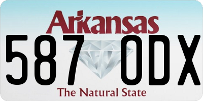 AR license plate 587ODX