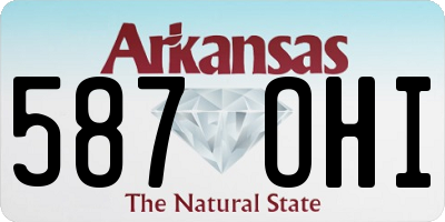 AR license plate 587OHI