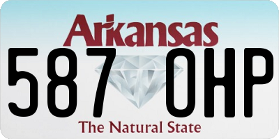 AR license plate 587OHP