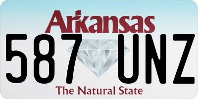AR license plate 587UNZ