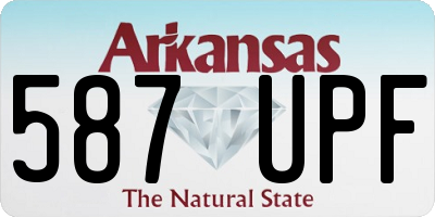 AR license plate 587UPF