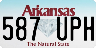 AR license plate 587UPH